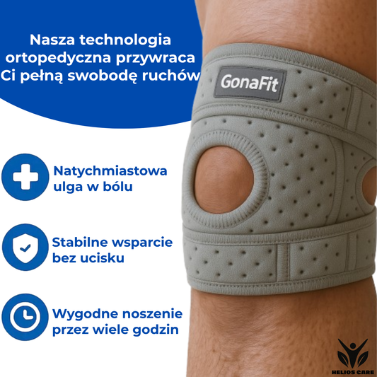Stabilizator kolana GonaFit – natychmiastowa ulga w bólu i pełne wsparcie ruchu